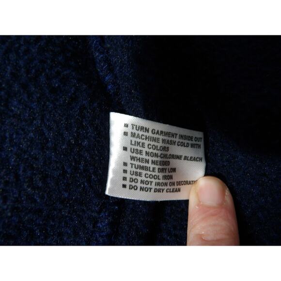 Rocawear Hoodie Mens 5XB Full Zip Navy Blue Y2K Hip Hop Urban Logo Rap READ FLAW - Picture 12 of 13